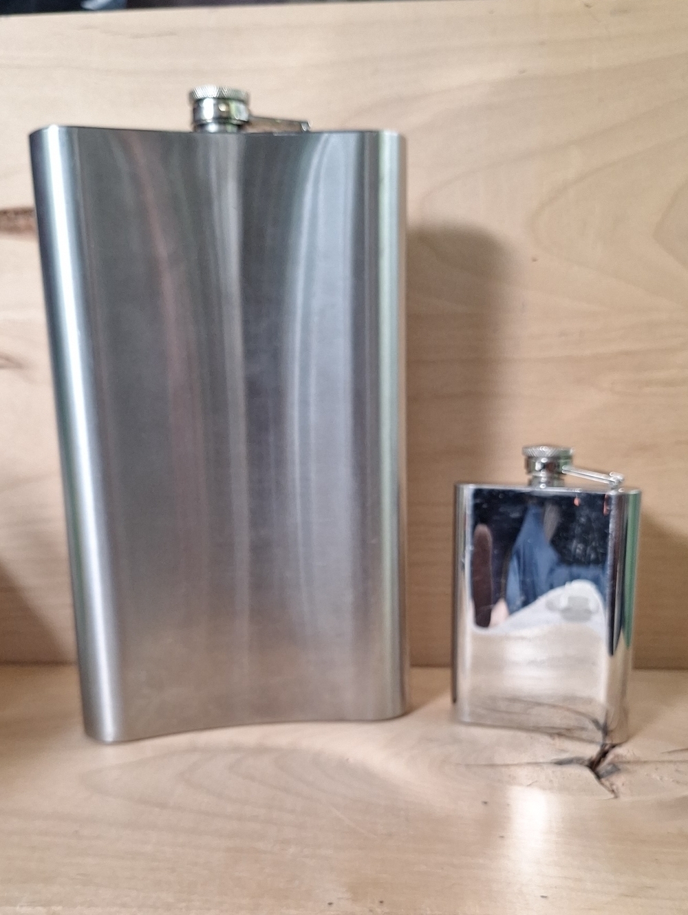 64-oz. Stainless Steel Flask & 7-oz Stainless Steel Flask - Picture 2 of 7